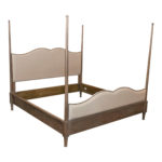 BERNHARDT Auberge King Poster Bed with Rails
