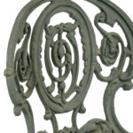Pair of Antique Ornate Cast Iron Garden Chairs - Image 2