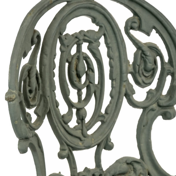 Pair of Antique Ornate Cast Iron Garden Chairs - Image 2