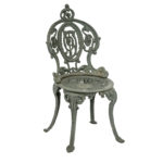 Pair of Antique Ornate Cast Iron Garden Chairs - Image 4