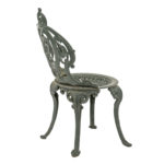 Pair of Antique Ornate Cast Iron Garden Chairs - Image 5