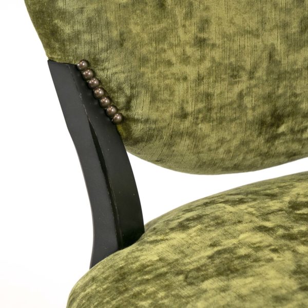 Set of 6 HICKORY WHITE Broadway Side Chairs in Green - Image 4