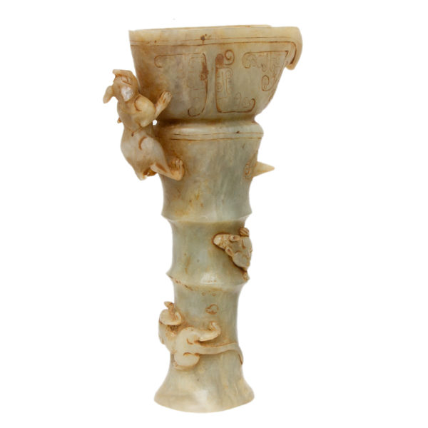 Chinese Carved Rhython Cup - Image 5