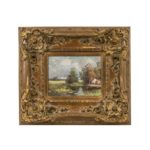 MARIE WEARER Original Oil Pastoral Landscape on Canvas