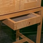 Custom Crafted Tiger Maple Cabinet - Image 4