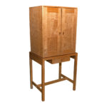 Custom Crafted Tiger Maple Cabinet