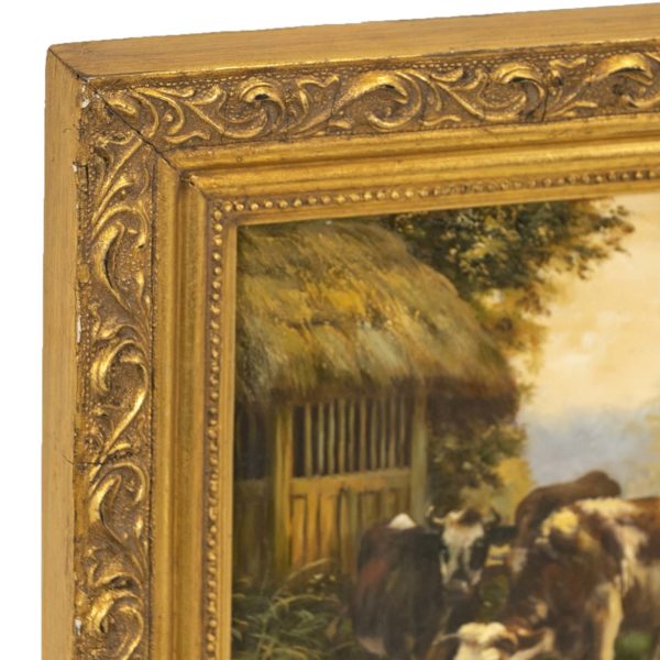 Original Oil on Board Painting of Pastoral Landscape - Image 3
