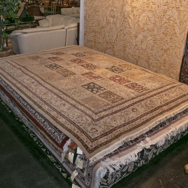 8’8”x 11’6” Hand Knotted Persian Panel Wool Rug - Image 8