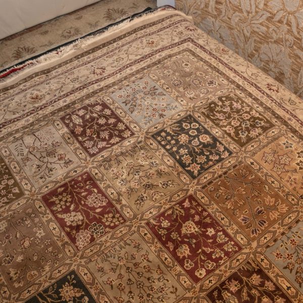 8’8”x 11’6” Hand Knotted Persian Panel Wool Rug - Image 4