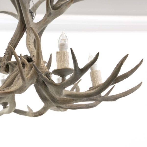 Deer Antler 6 Light Chandelier - Image 5
