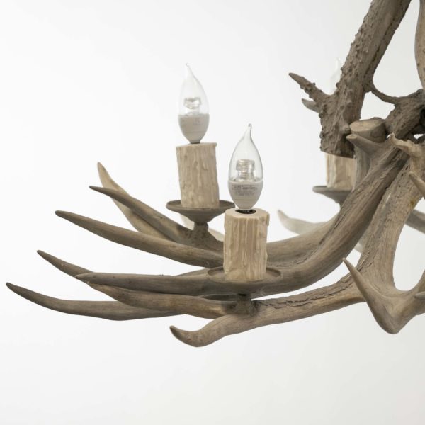 Deer Antler 6 Light Chandelier - Image 2