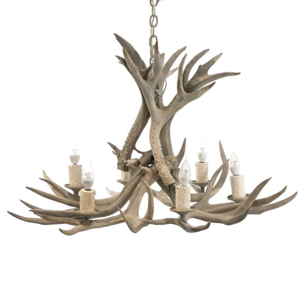 Deer Antler 6 Light Chandelier - Image 1