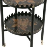 Vintage RUBEL Tole Style Two Tier Beverage Cart - Image 3