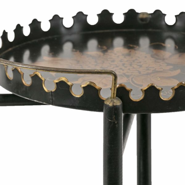 Vintage RUBEL Tole Style Two Tier Beverage Cart - Image 4
