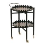 Vintage RUBEL Tole Style Two Tier Beverage Cart