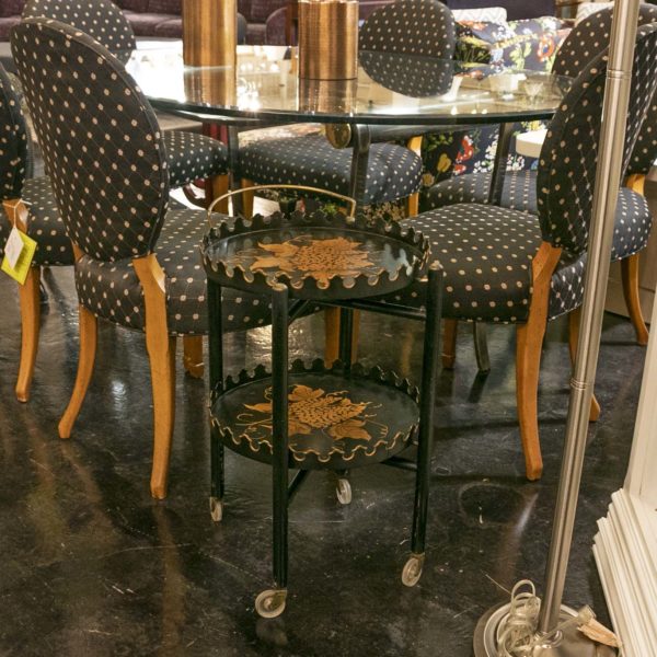 Vintage RUBEL Tole Style Two Tier Beverage Cart - Image 5