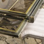 DIA Metal and Glass Extension Dining Table with 6 Chairs - Image 2