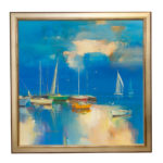 WILFRED LANG Acrylic on Canvas Painting - Signed