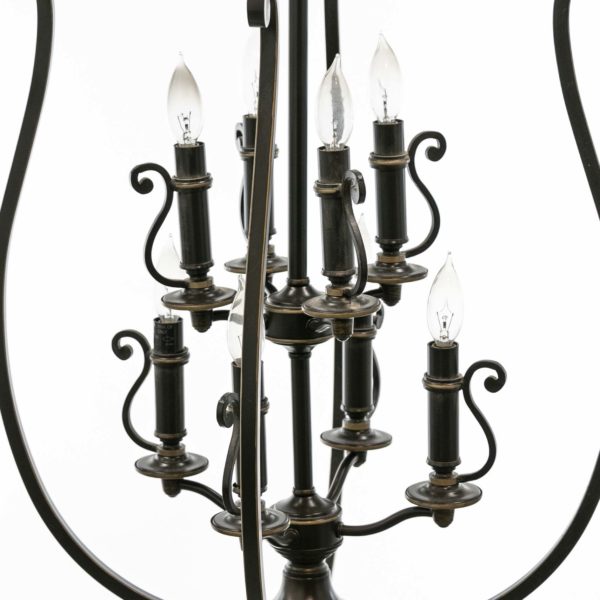 HINKLEY Plymouth 24” Wide Olde Bronze 8 Light Chandelier - Image 2