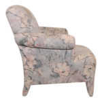 Pastel Pattern Upholstered Accent Chair Circa 1980s - Image 8
