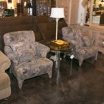 Pastel Pattern Upholstered Accent Chair Circa 1980s - Image 6