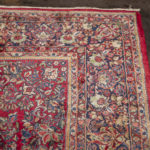 Antique 10'1 x 19'6 Hand Knotted Iranian Sarouk Wool Rug - Image 5