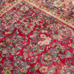 Antique 10'1 x 19'6 Hand Knotted Iranian Sarouk Wool Rug - Image 2