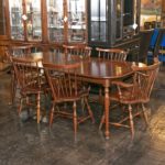 PENNSYLVANIA HOUSE Cherry Dining Table with 6 Chairs and 2-10” Leaves - Image 5