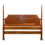 Vintage HENKEL HARRIS King Size Cherry Pencil Post Bed with Finials - Image 2