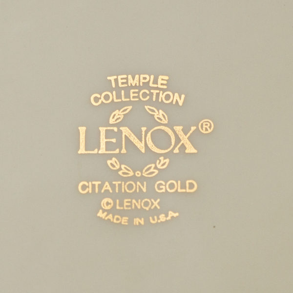 60 Piece Set of LENOX Gold Citation Fine China - Image 2