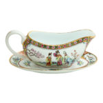 92 Piece Chinese Hand Painted Dinnerware - Image 5