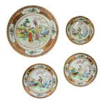 92 Piece Chinese Hand Painted Dinnerware - Image 3