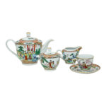 92 Piece Chinese Hand Painted Dinnerware - Image 2