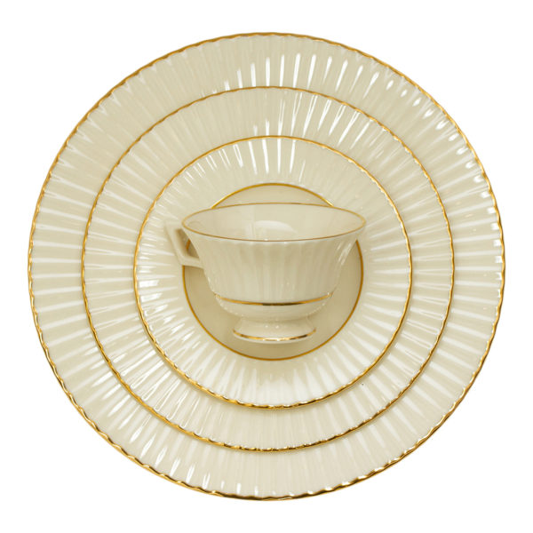 60 Piece Set of LENOX Gold Citation Fine China - Image 1