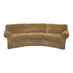 FLEXSTEEL Curved Three Cushion Sofa
