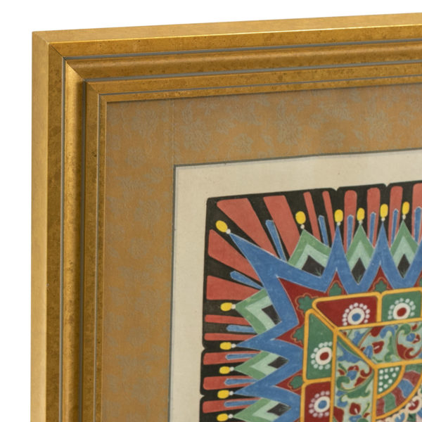 Original Mixed Media of Goddesses Circling a Mandala - Image 3