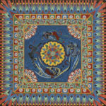 Original Mixed Media of Goddesses Circling a Mandala - Image 2