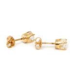 Diamond Stud Earrings in 14 Karat Gold - Image 2