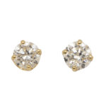 Diamond Stud Earrings in 14 Karat Gold