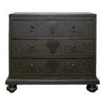 TOMMY BAHAMA Leather Wrapped Three Drawer Chest - Image 6