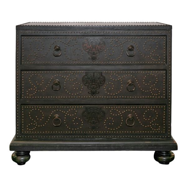 TOMMY BAHAMA Leather Wrapped Three Drawer Chest - Image 6