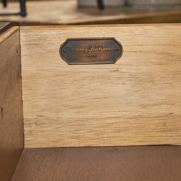 TOMMY BAHAMA Leather Wrapped Three Drawer Chest - Image 5