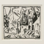 LYONEL FEININGER “Dorf” Original Woodcut - Image 2