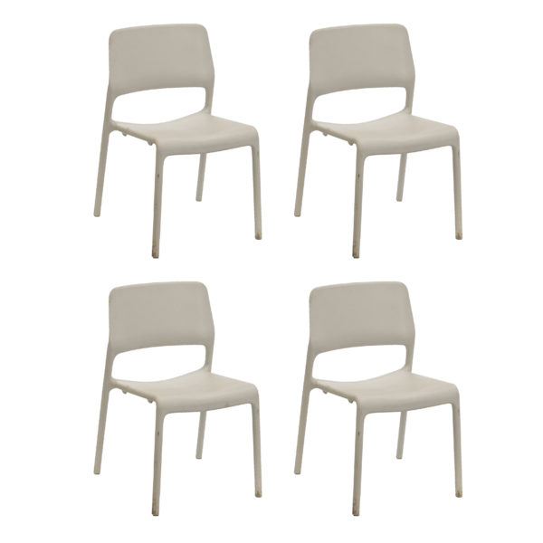 KNOLL Set of 4 Stacking “Spark” Chairs Designed by DON CHADWICK - Image 1