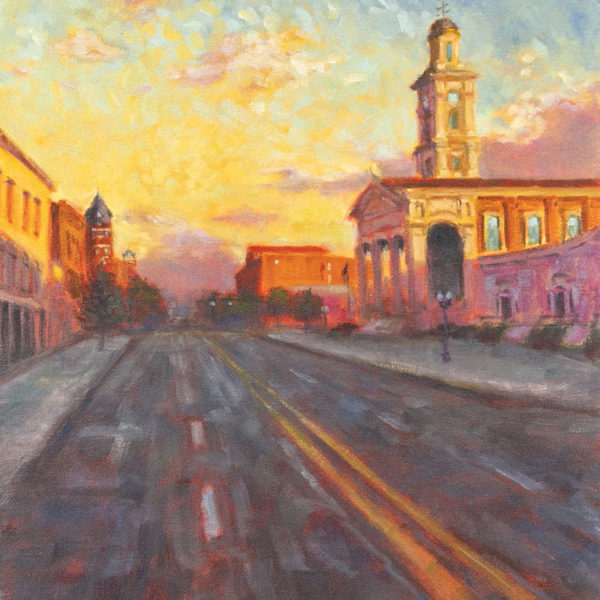 KATHY BATES “My Town, Chillicothe, OH” Original Oil on Canvas - Image 2