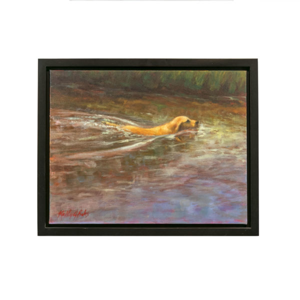 KATHY BATES “Summer Swimmer” Original Oil on Canvas - Image 1