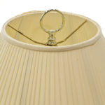 Pair of Crystal Urn Lamps on Silver Metal Bases - Image 4