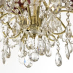 SCHONBEK Twelve Light Crystal and Brass Chandelier - Image 3