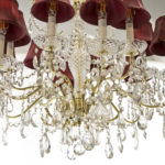SCHONBEK Twelve Light Crystal and Brass Chandelier - Image 5