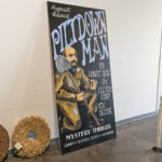 Original "Piltdown Man" Acrylic on Wood Panel - Image 4